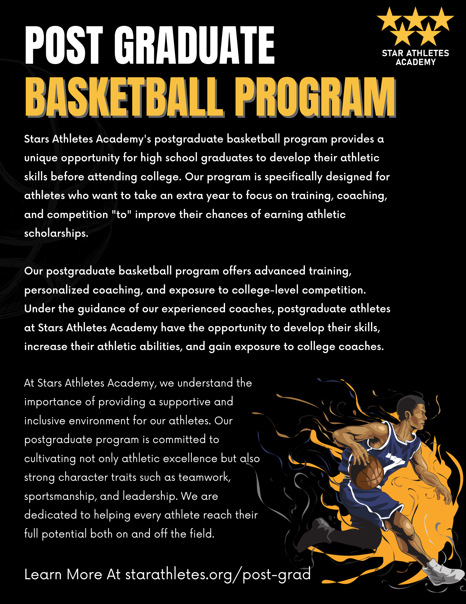 Post Graduate Basketball Program Star Athletes